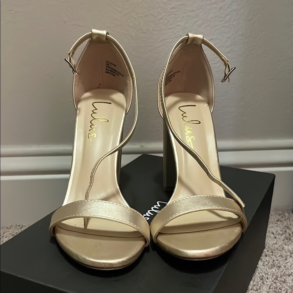 Lulu's Gold Women's Heels